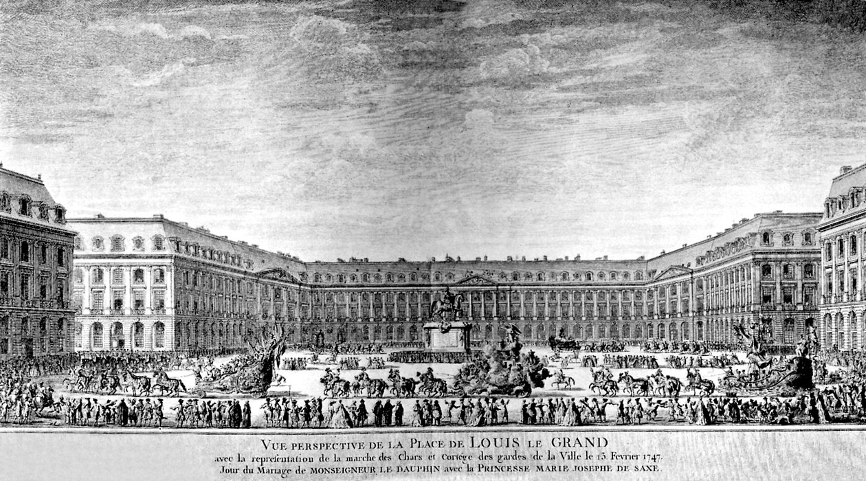 Place de Louis le Grand à Paris - Antoine Benoist or Benoit du Cercle