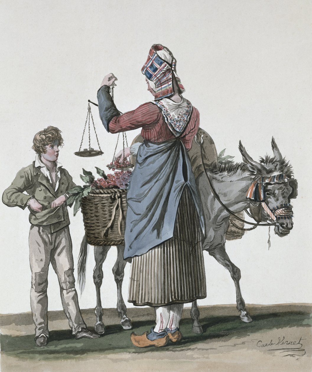 Le vendeur de cerises - Antoine Charles Horace Vernet