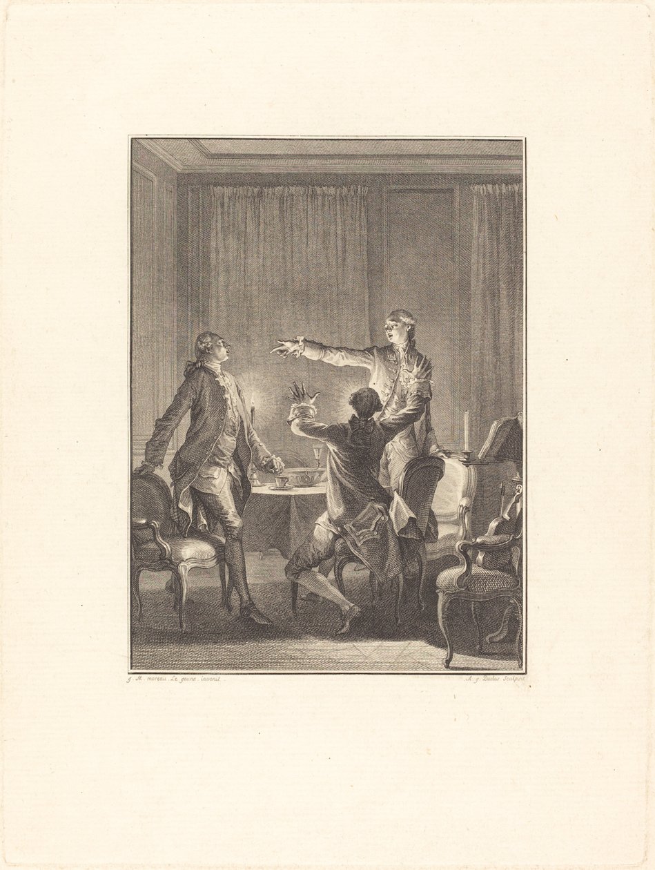 La Provocation - Antoine Jean Duclos after Jean Michel Moreau