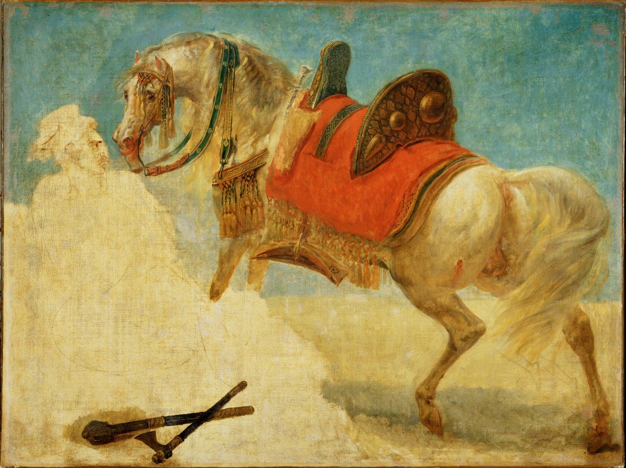 Etude de cheval arabe harnache ... - Antoine Jean Gros