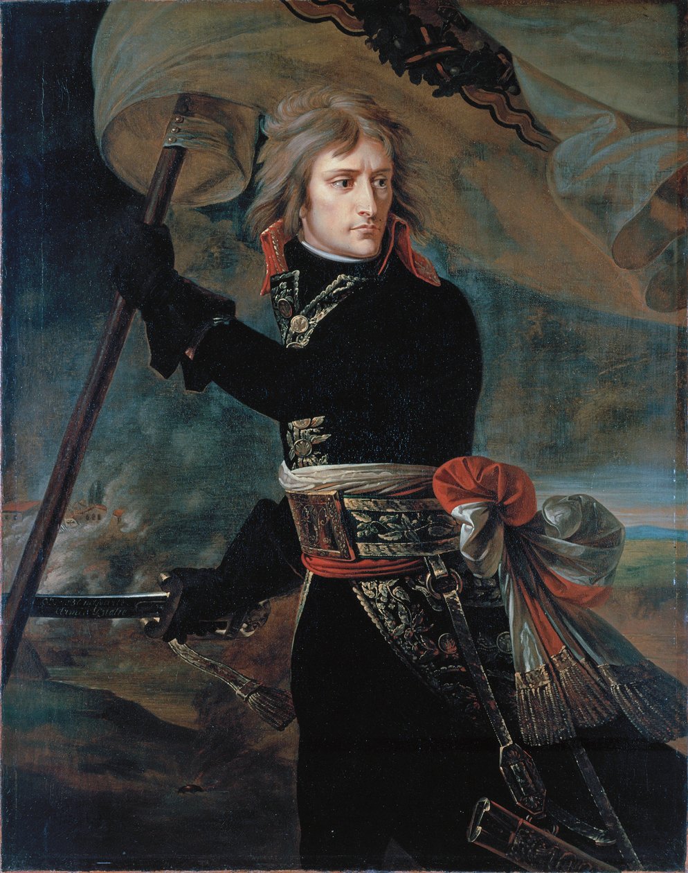 Napoléon Bonaparte sur le pont d