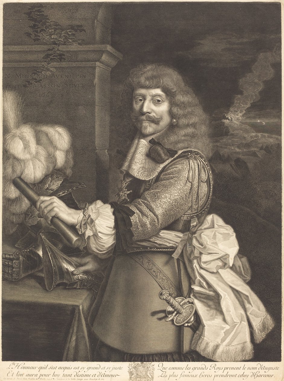 Henri de Lorraine - Antoine Masson after Nicolas Mignard