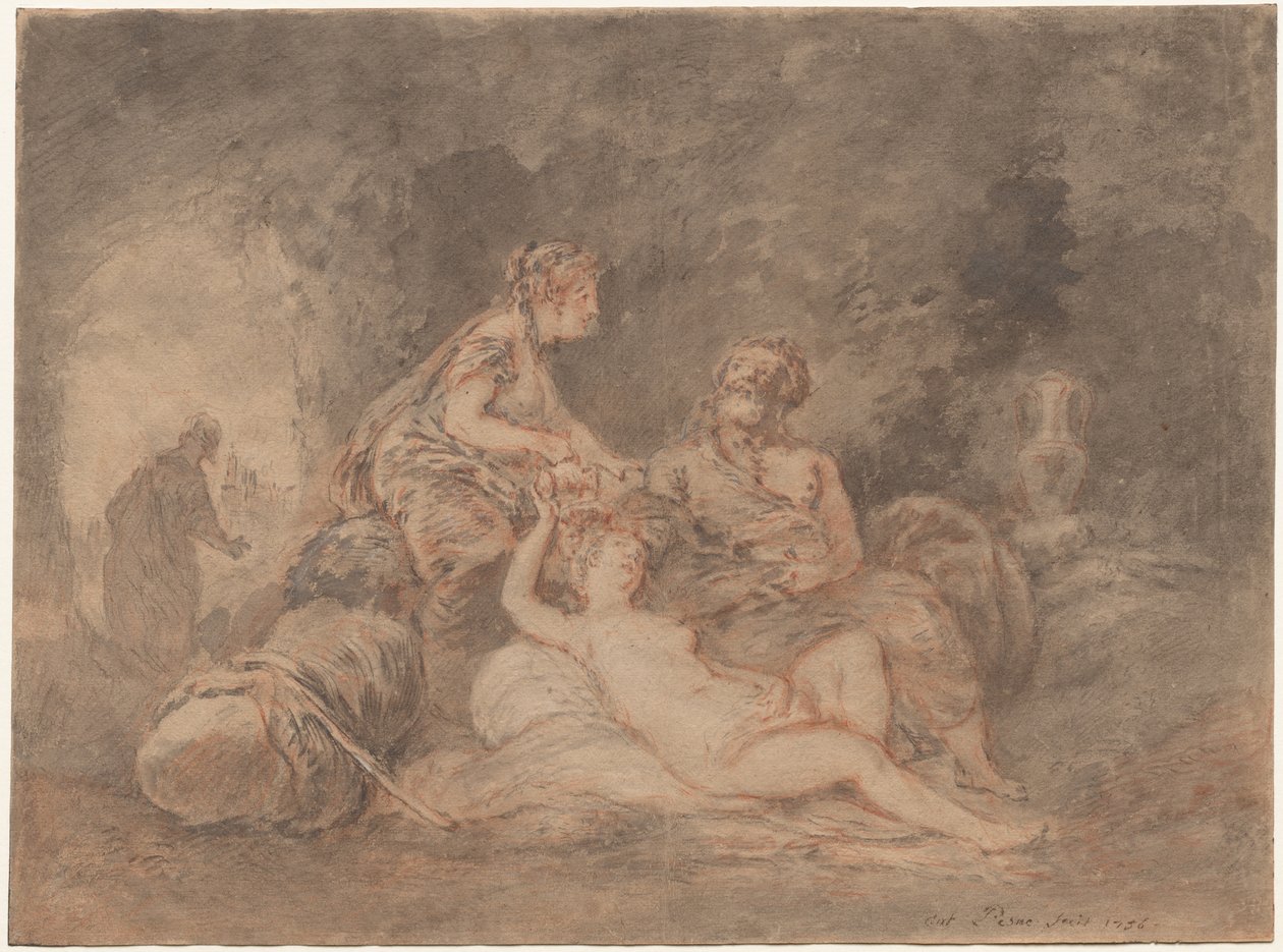 Loth et ses filles - Antoine Pesne