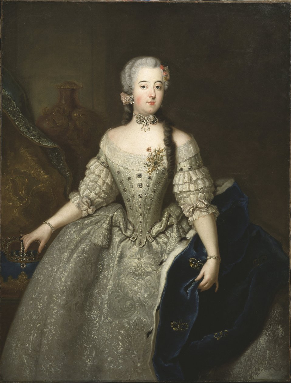 Louise Ulrique de Prusse, reine de Suède et Finlande - Portrait par Antoine Pesne - Antoine Pesne