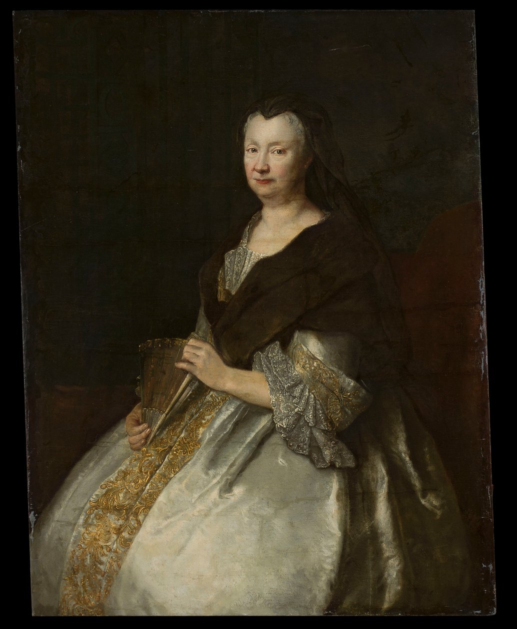 Portrait de Zofia Jadwiga von Tettau (Sophia Hedwig von Tettau 1662-1733) - Antoine Pesne