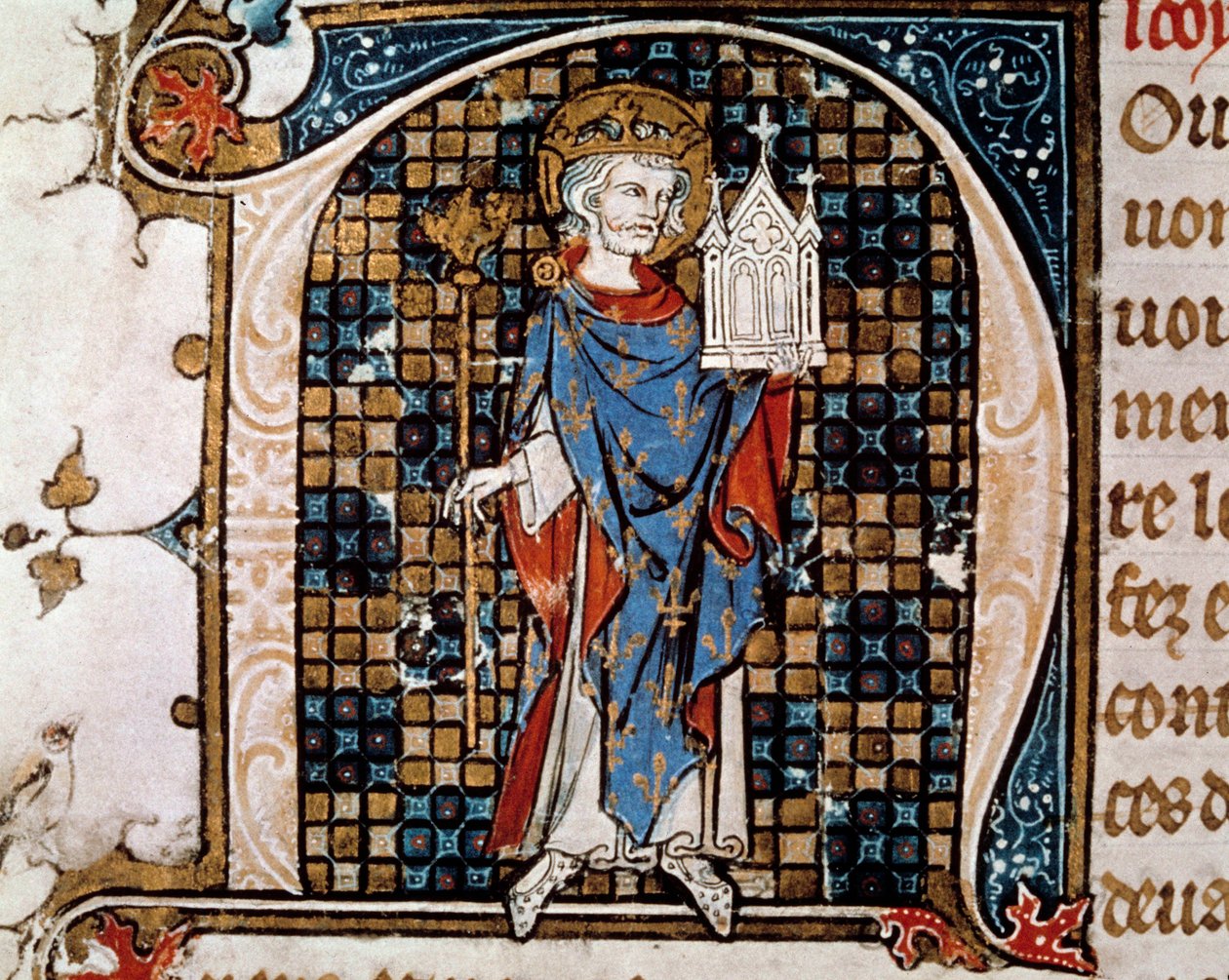Portrait en pied de Saint Louis (ou Louis IX) - Antoine Verard