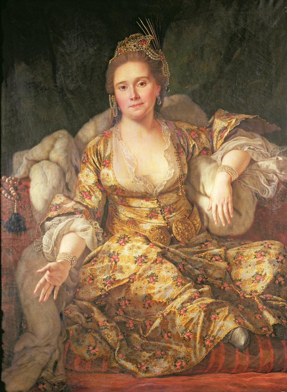 Annette, Comtesse de Vergennes en costume oriental - Antoine de Favray