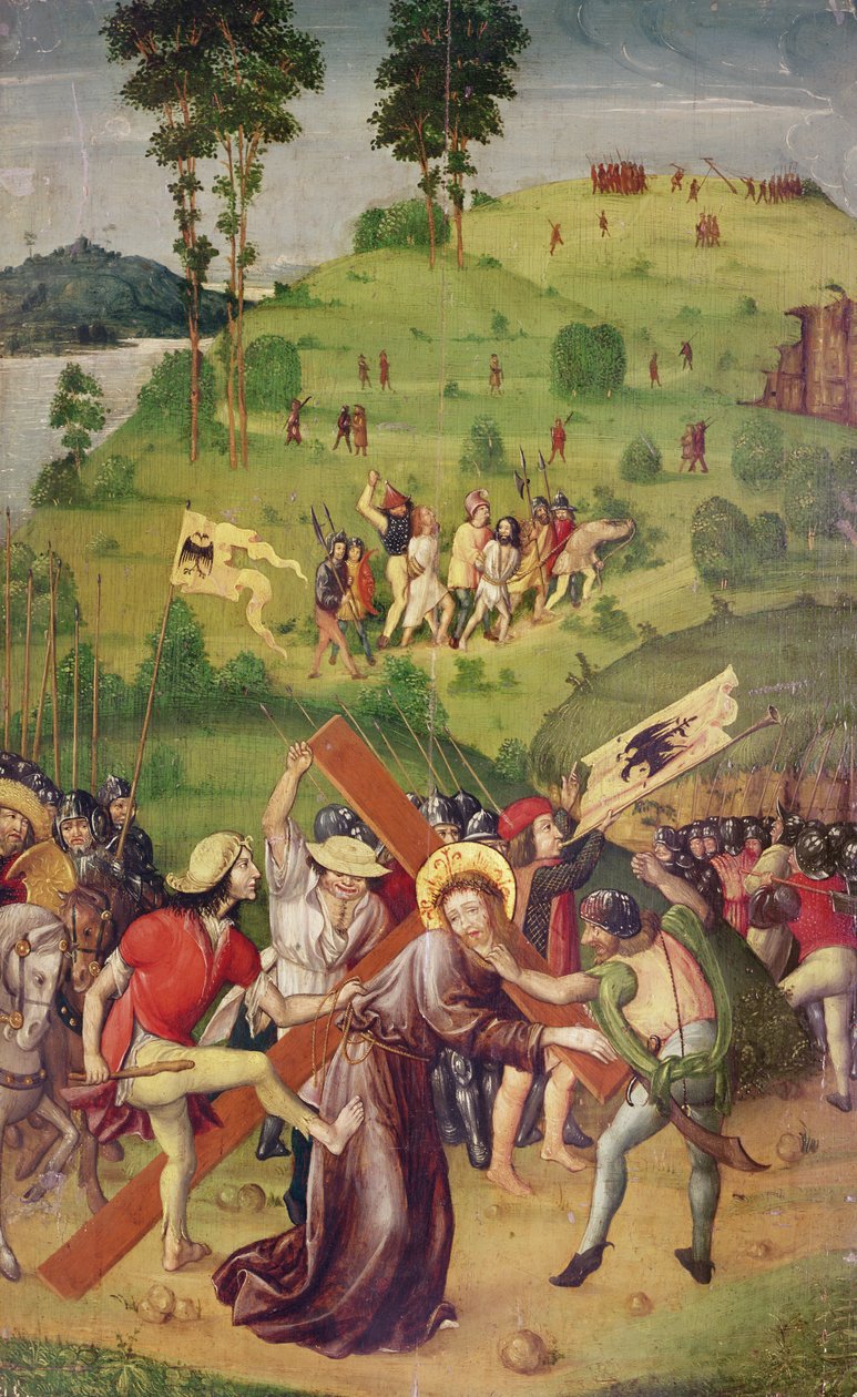 Le portement de croix, des Scènes de la vie du Christ - Anton Henkel