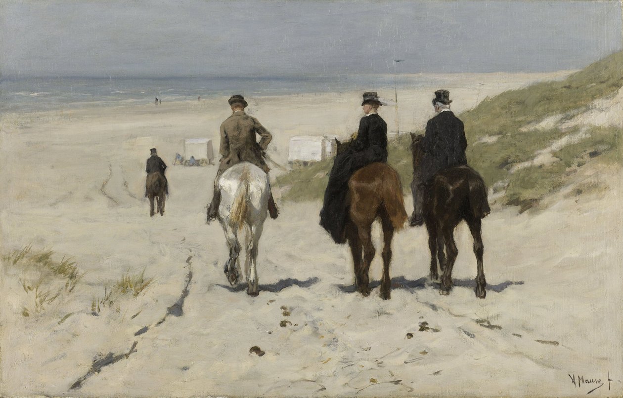 Promenade matinale sur la plage - Anton Mauve