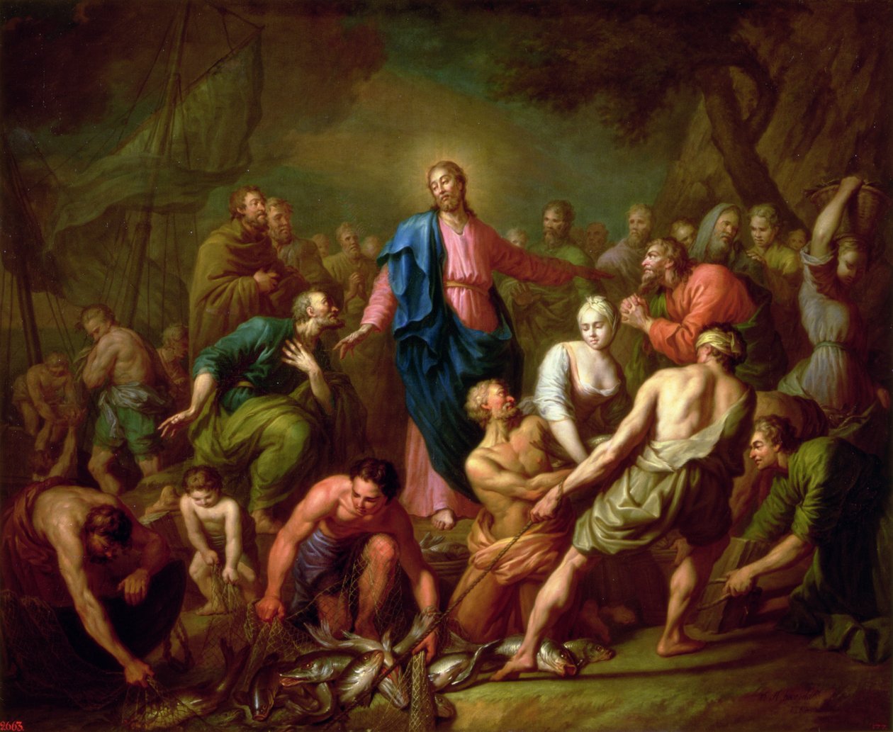 La pêche miraculeuse - Anton Pavlovich Losenko