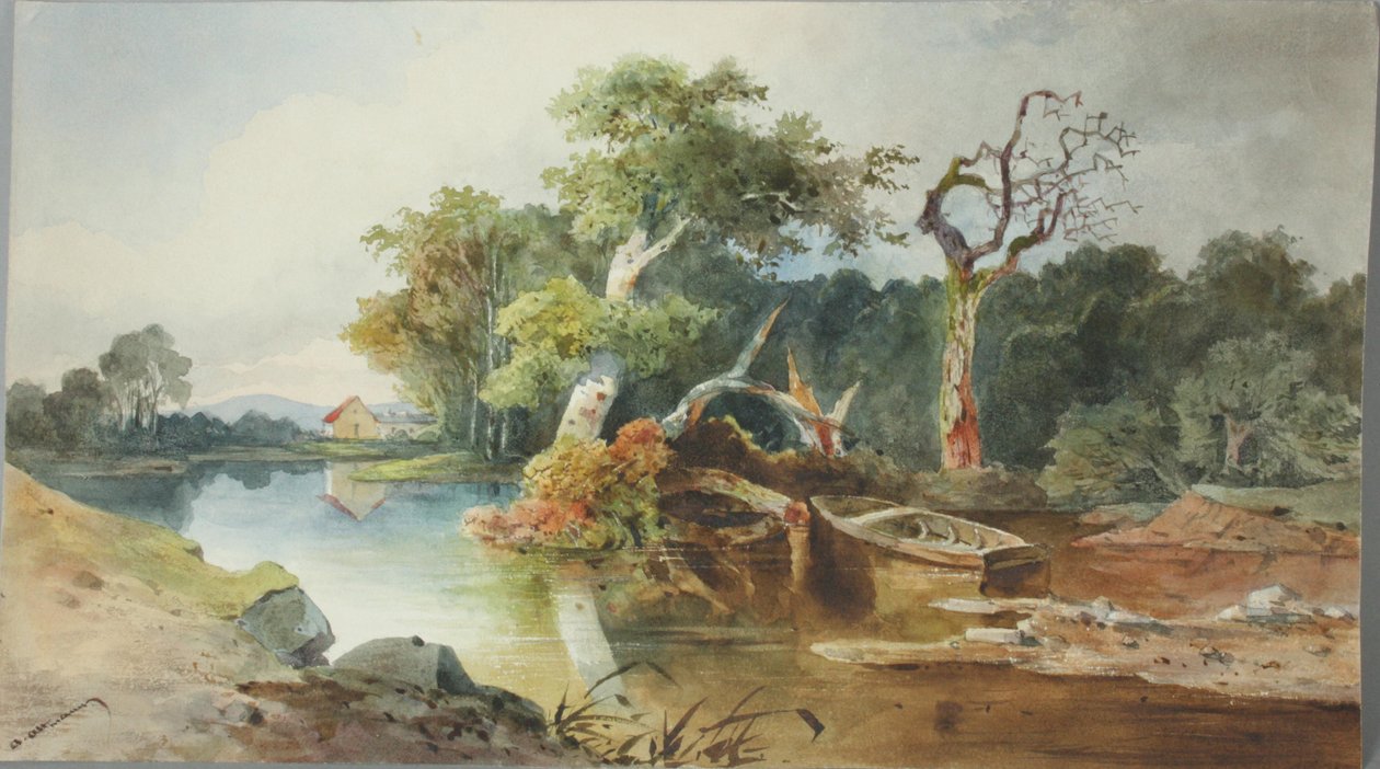 Paysage fluvial - Anton Altmann