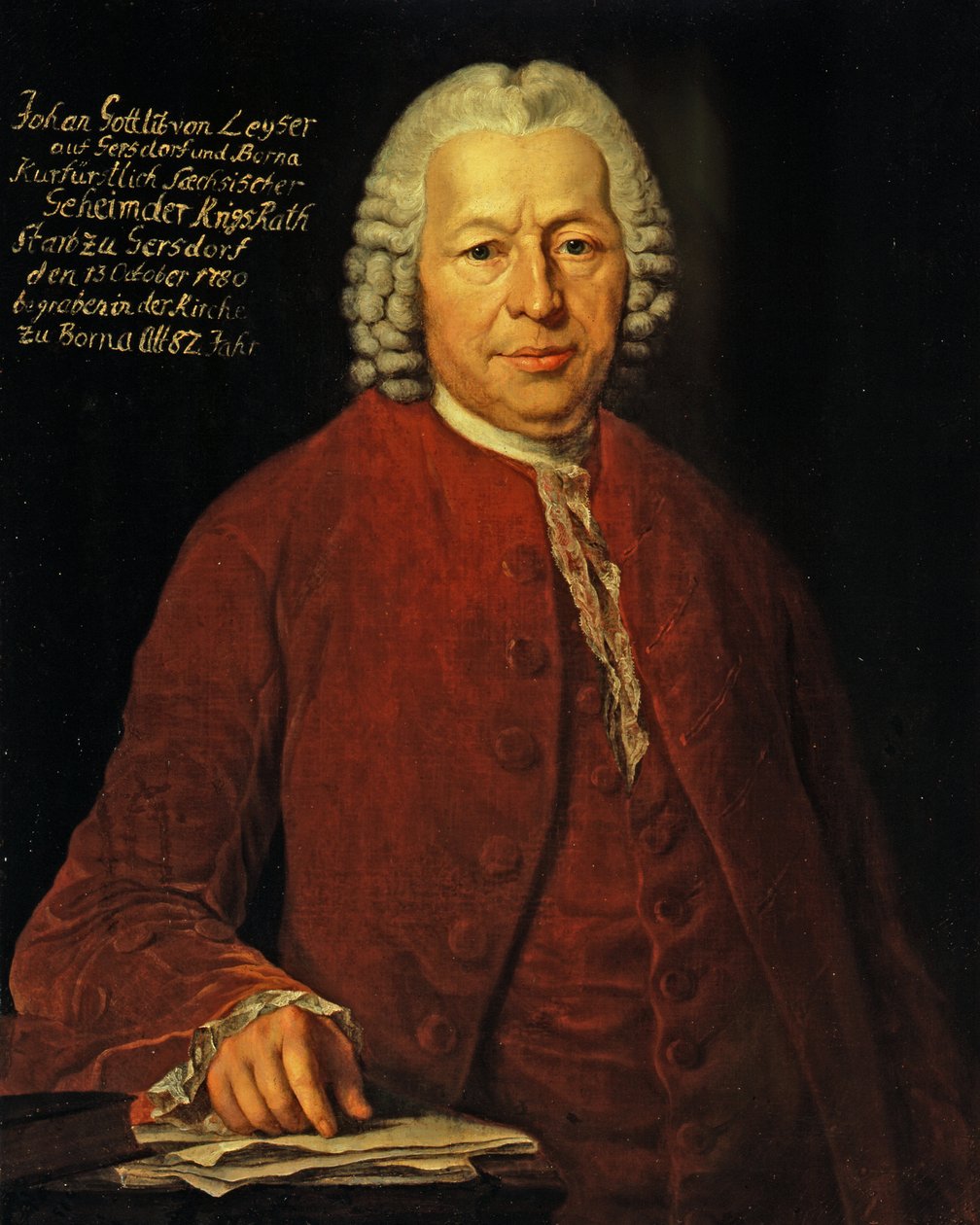 Le conseiller de guerre électoral saxon Johann Gottlieb von Leyser (vers 1698-1780) - Anton Graff