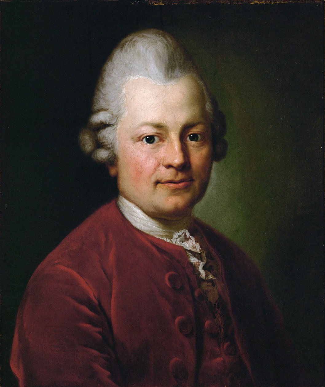 Gotthold Ephraim Lessing, poète allemand (huile sur toile) - Anton Graff