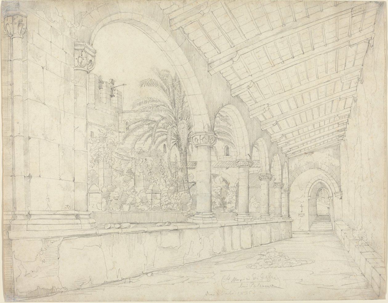 Le cloître de Santa Maria di Gesù à Palerme - Anton Hallmann