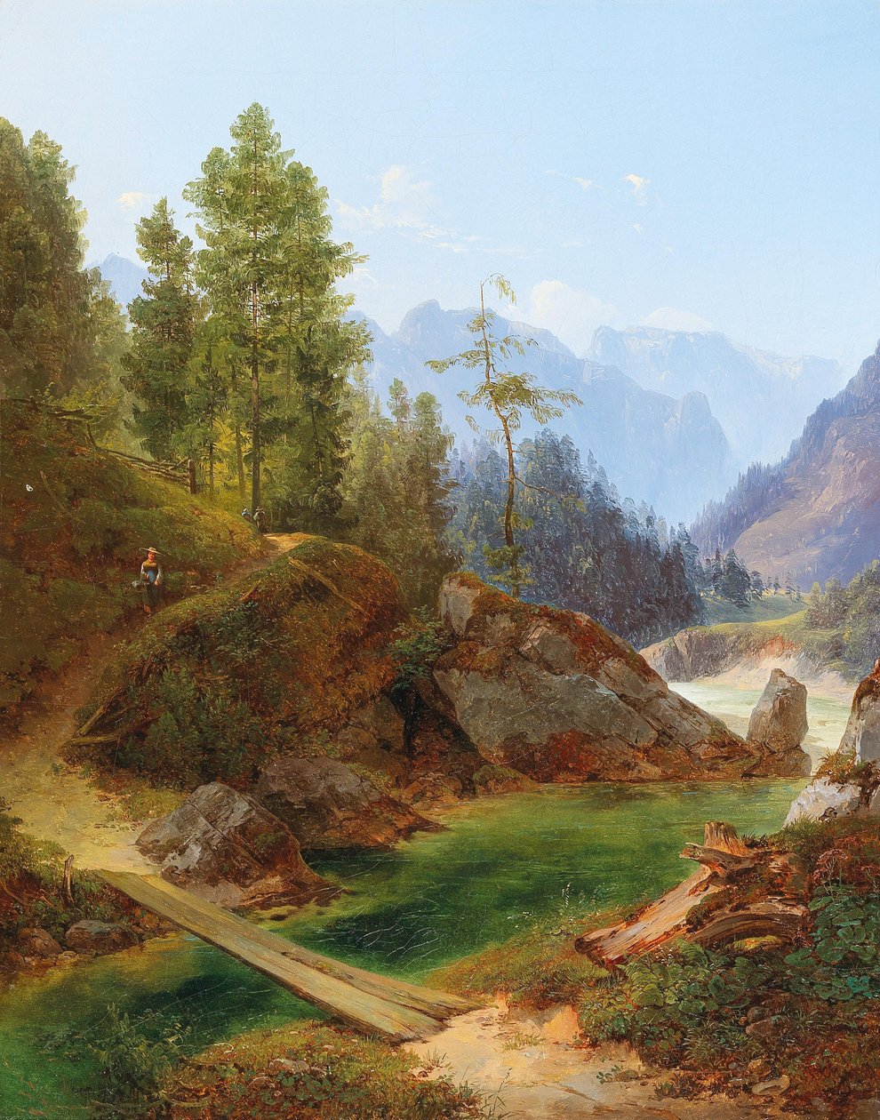 Vue des Hautes Alpes près de Weichselboden en Styrie - Anton Hansch
