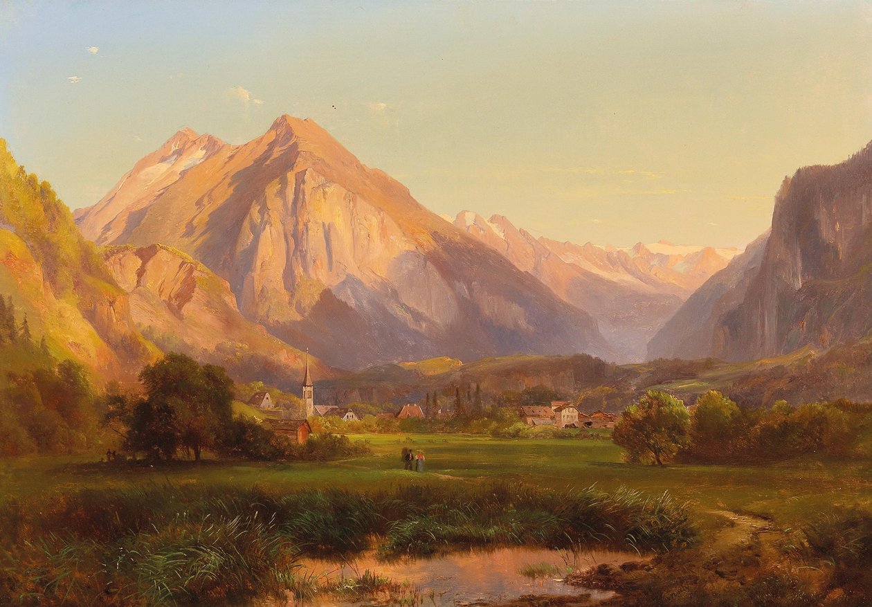 Paysage alpin - Anton Hansch