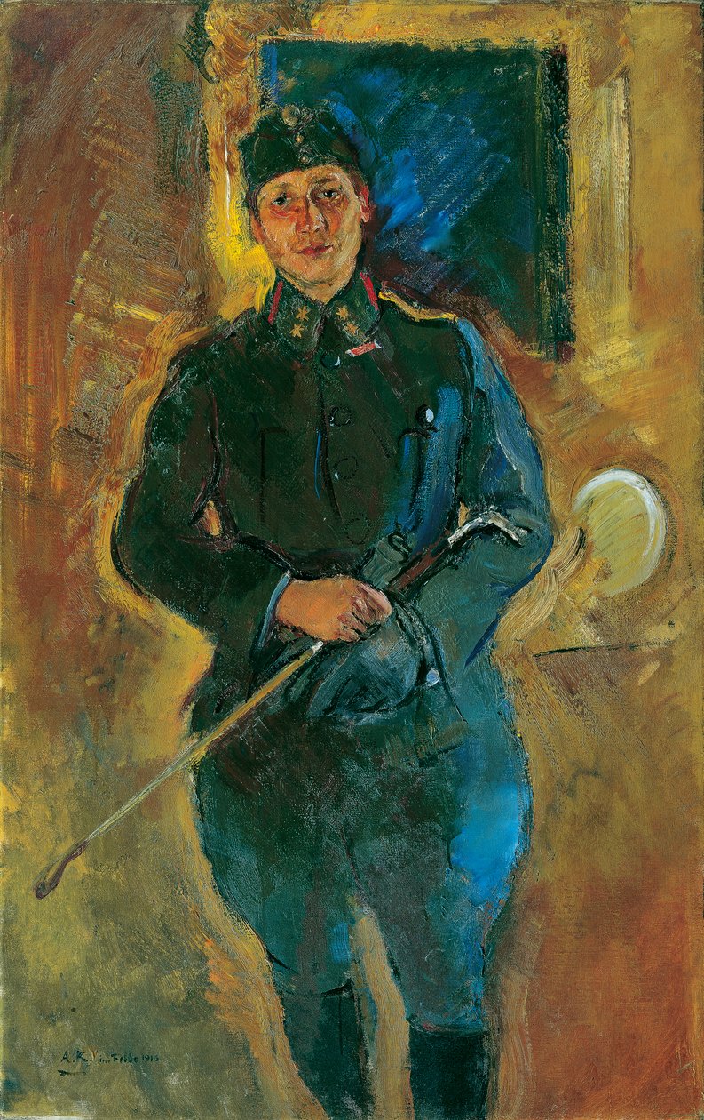 Otto von Aichelburg-Zossenegg en tant que lieutenant de cavalerie - Anton Kolig