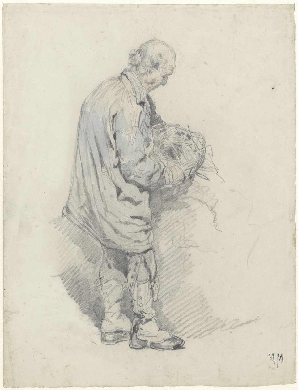 Coché avec une botte de paille - Anton Mauve