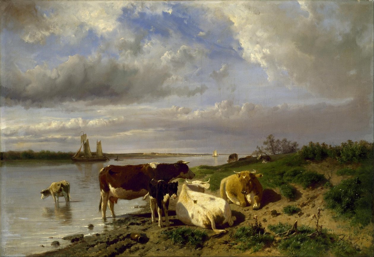 Paysage avec bétail - Anton Mauve