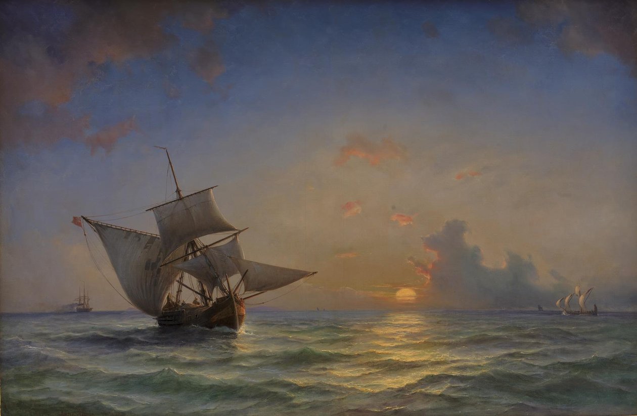 Un paysage marin - Anton Melbye