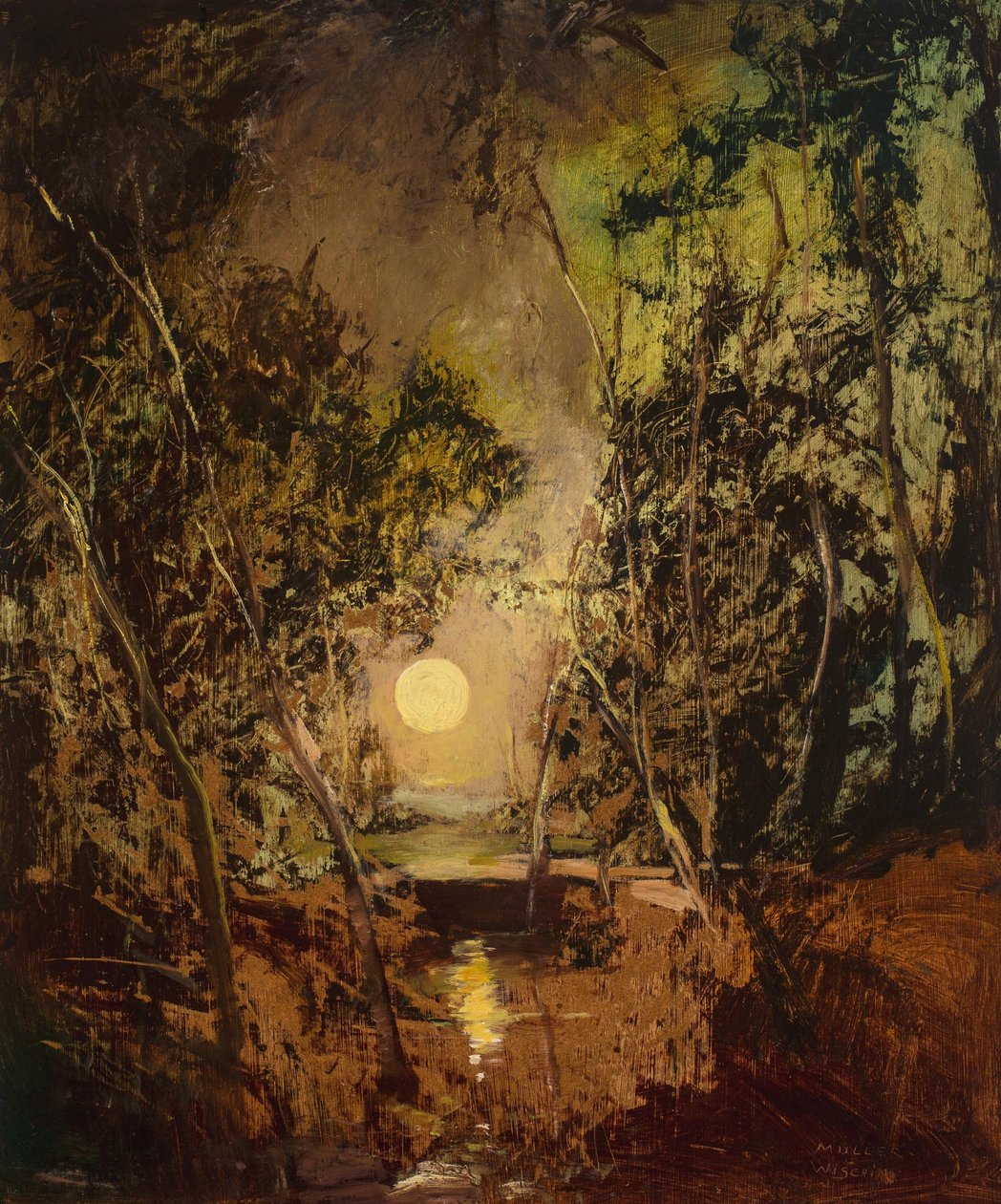 Anton Müller-Wischin Lever de lune - Anton Müller Wischin