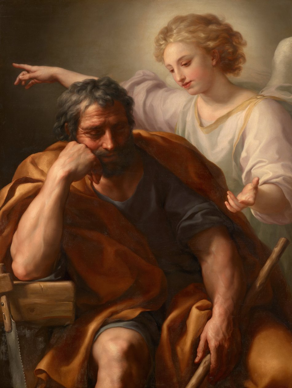 Allemand : Traum des Hl. Joseph Le rêve de saint Joseph - Anton Raphael Mengs