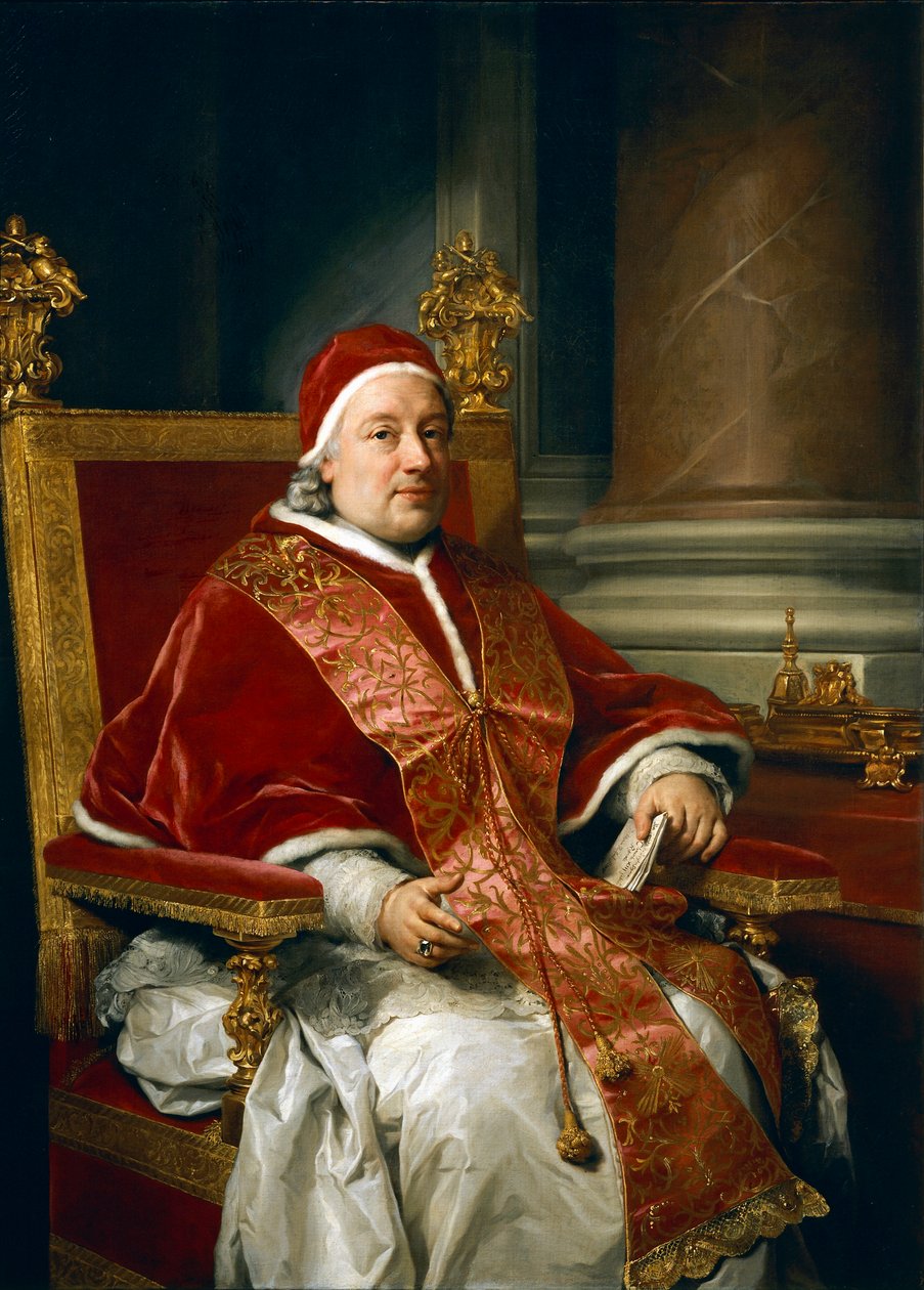 Portrait du pape Clément XIII Rezzonico, par Anton Raphael Mengs - Anton Raphael Mengs