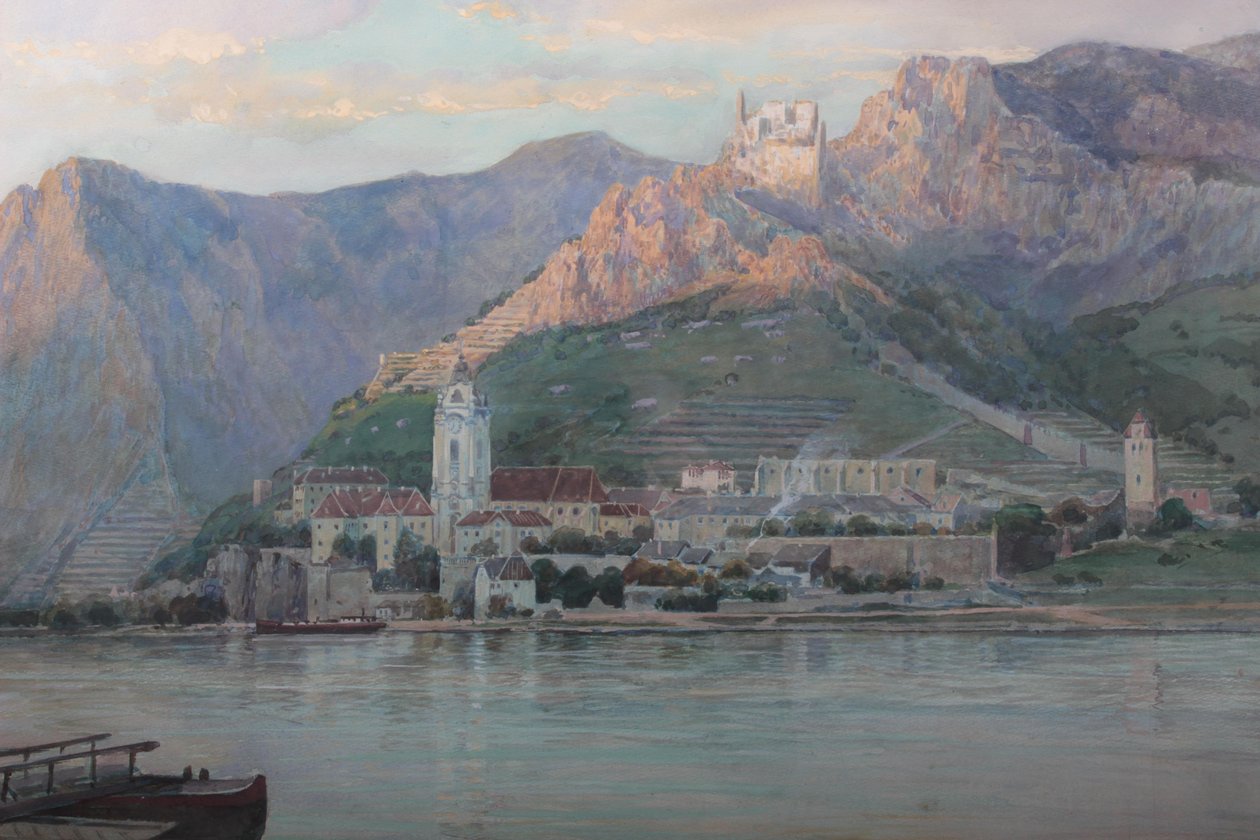Anton Reckziegel Vue sur Dürnstein - Anton Reckziegel