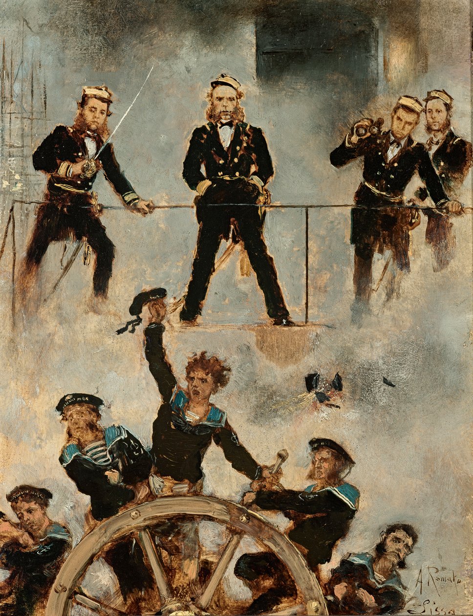 Tegetthoff dans la bataille navale de Lissa II - Anton Romako