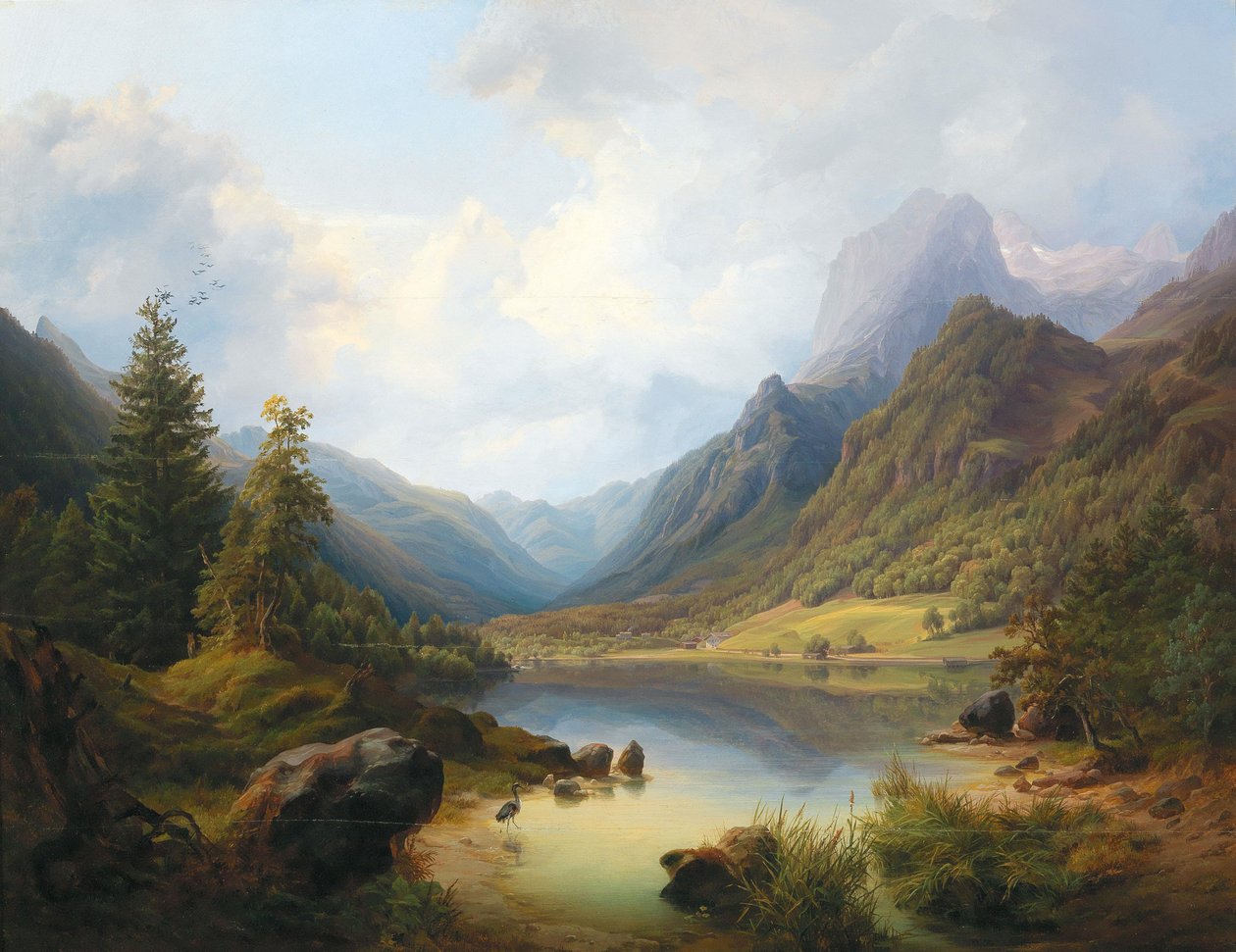 Vue du Hintersee avec Reiteralm - Anton Schiffer