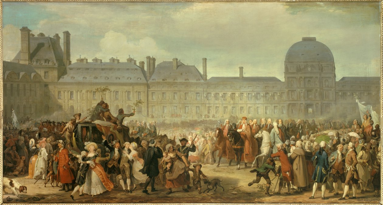 Publication du Traité de Versailles devant le Palais des Tuileries le 25 novembre - Anton van Ysendyck
