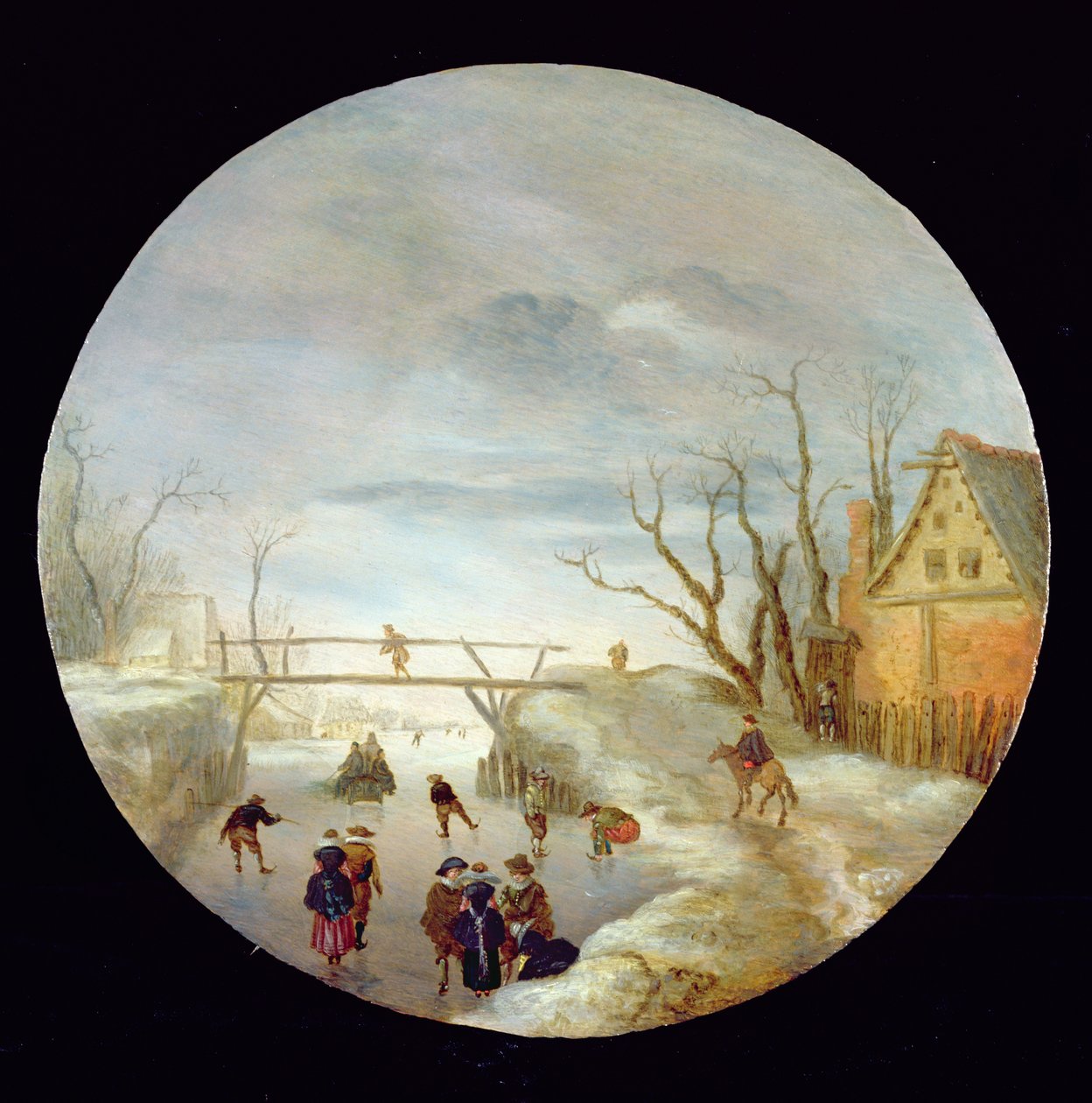 Paysage de rivière gelée - Antoni Verstralen