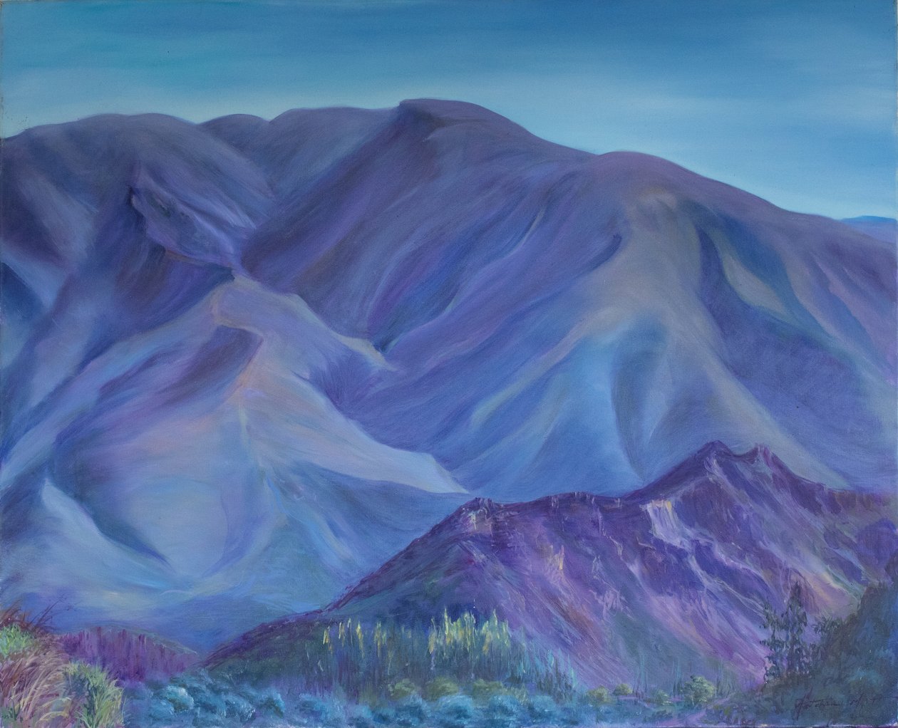 Montagne bleue, Andalousie, 2001 - Antonia Myatt