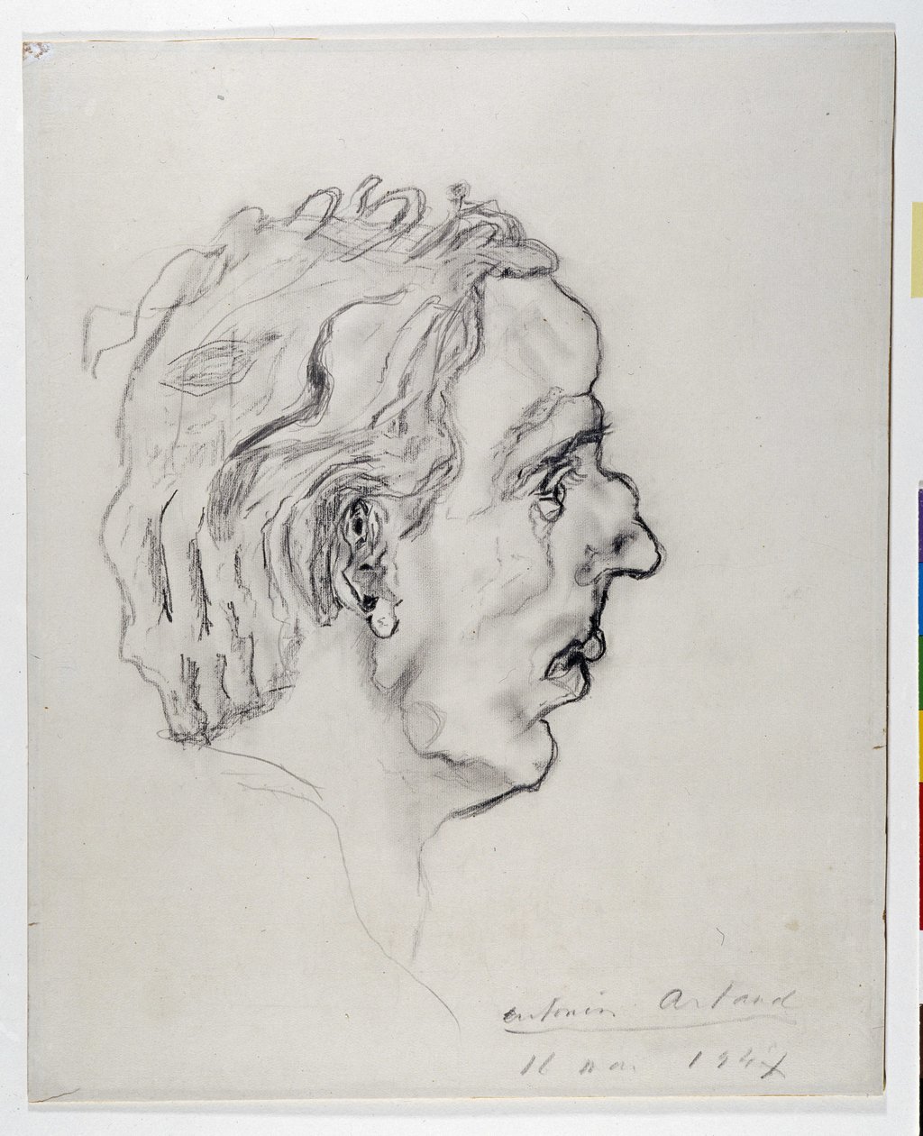 Portrait du poète Jacques Prevel (1915-1951) de profil - 11 mai - Antonin Artaud