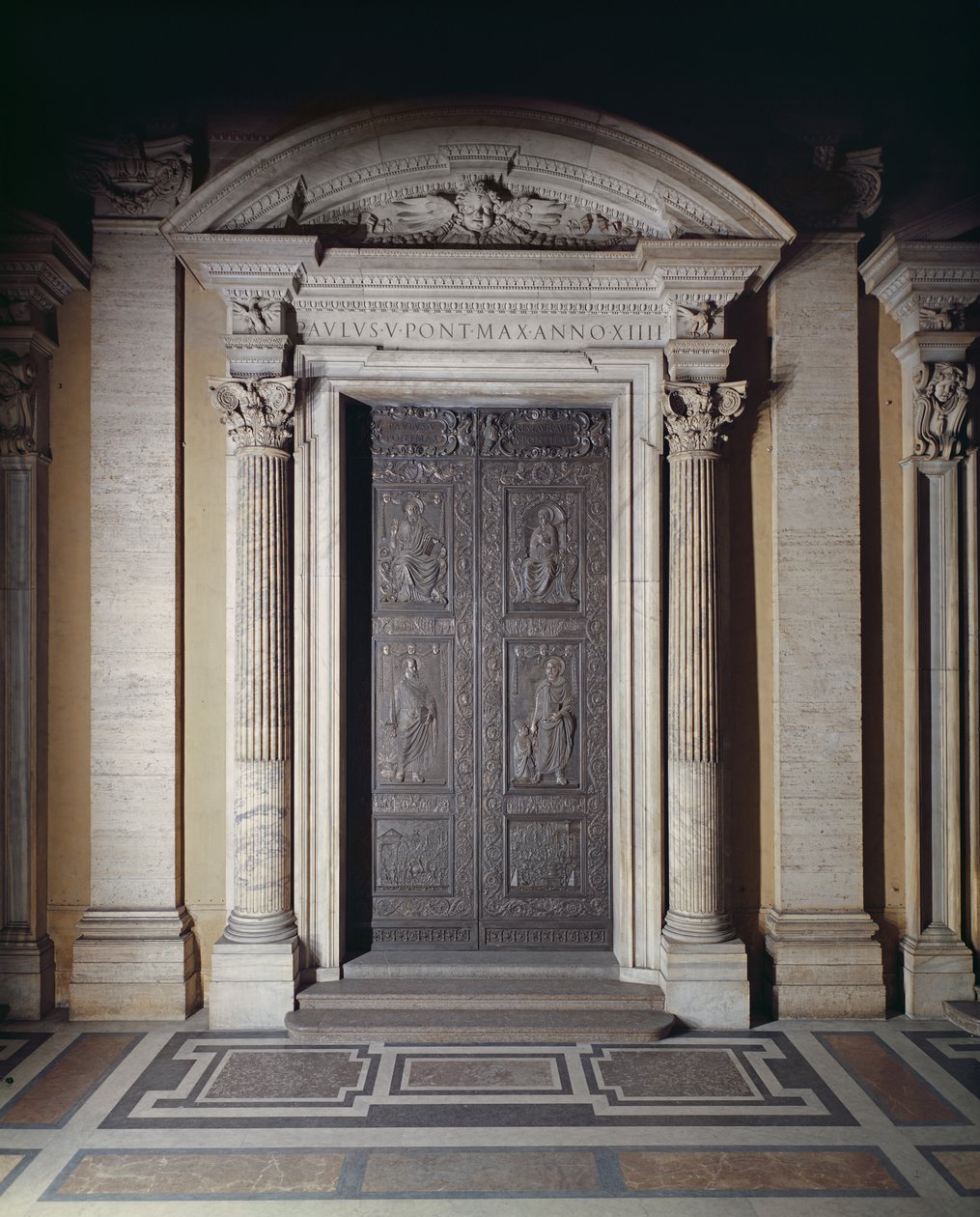 Porte centrale de la basilique, décorée 1439-45 - Antonio Filarete