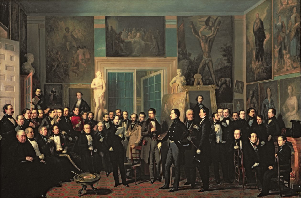 Le Rassemblement des Poètes, 1846 - Antonio María Esquivel