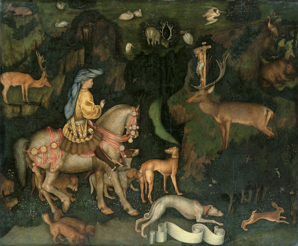 La Vision de Saint Eustache, vers 1438-42 - Antonio Pisanello