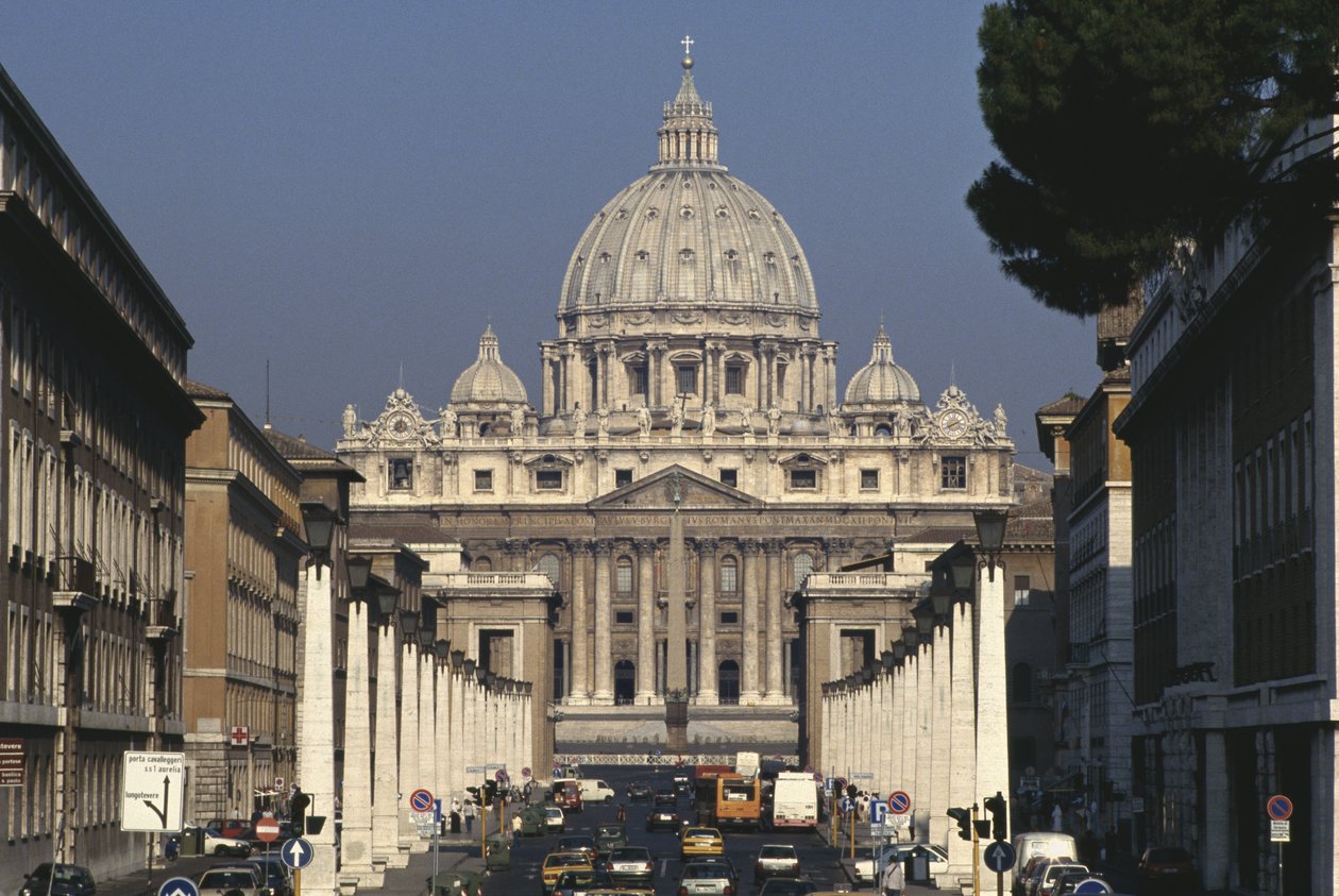 Vue de Saint-Pierre depuis la Via della Conciliazione - Antonio da Sangallo