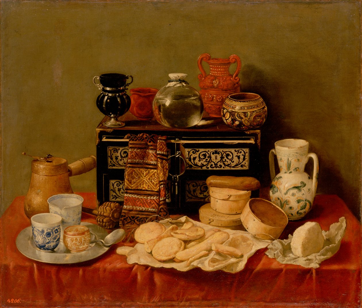 Nature morte avec un coffre en ébène - Antonio de Pereda  