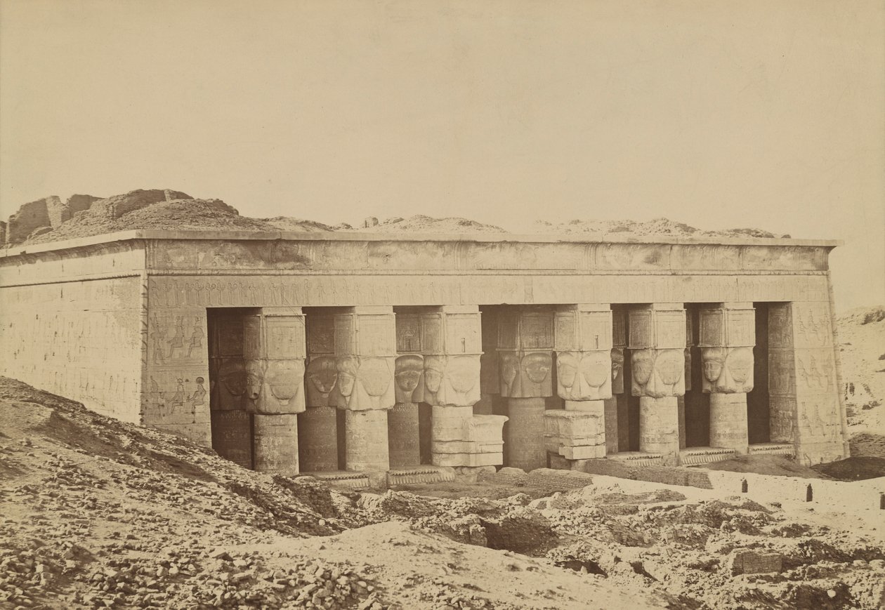Dendera : Façade - Antonio Beato