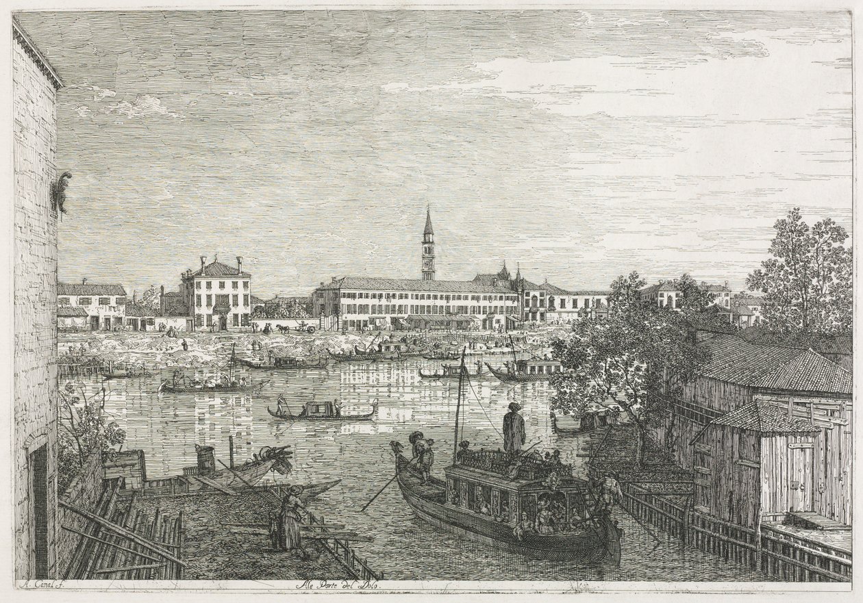 Vues: Le port de Dolo, 1735-1746 - Giovanni Antonio Canal