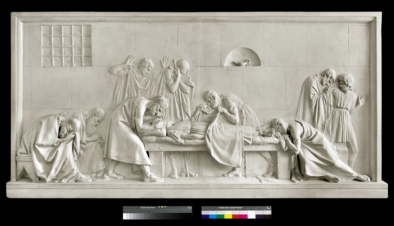 Criton fermant les yeux de Socrate - Antonio Canova