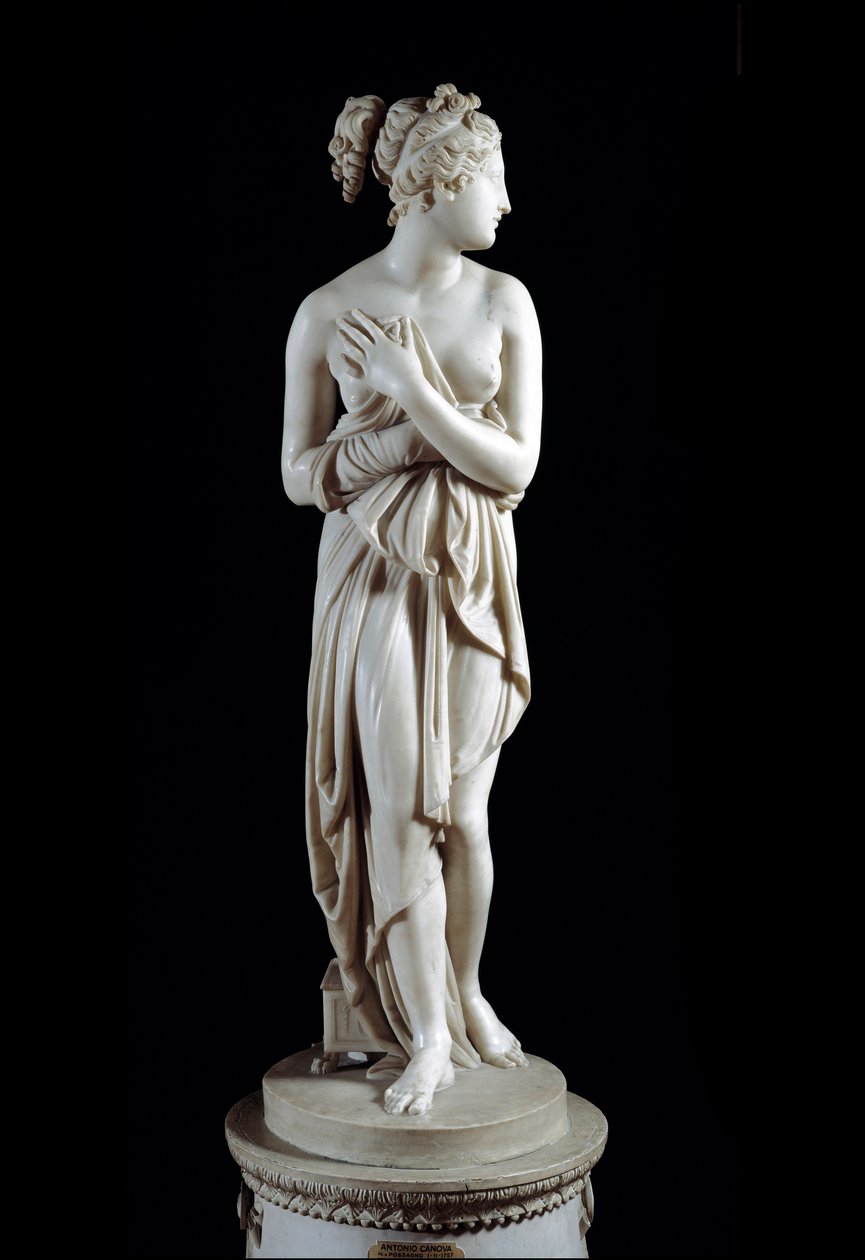 Venere Italica (Vénus) - Statue en marbre (h. 172 cm) - Antonio Canova