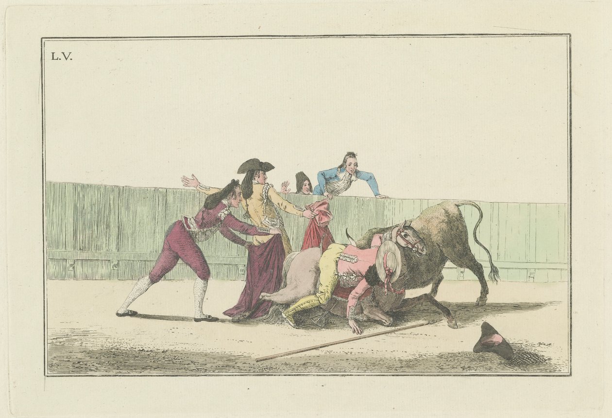 Planche V, de la série Colección de las principales suertes de una corrida de toros - Antonio Carnicero