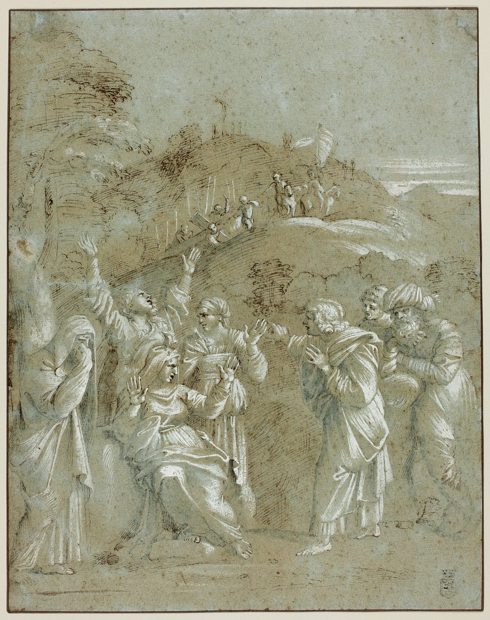 La Vierge, les saintes femmes et les saints Jean, Jacques et Joseph d