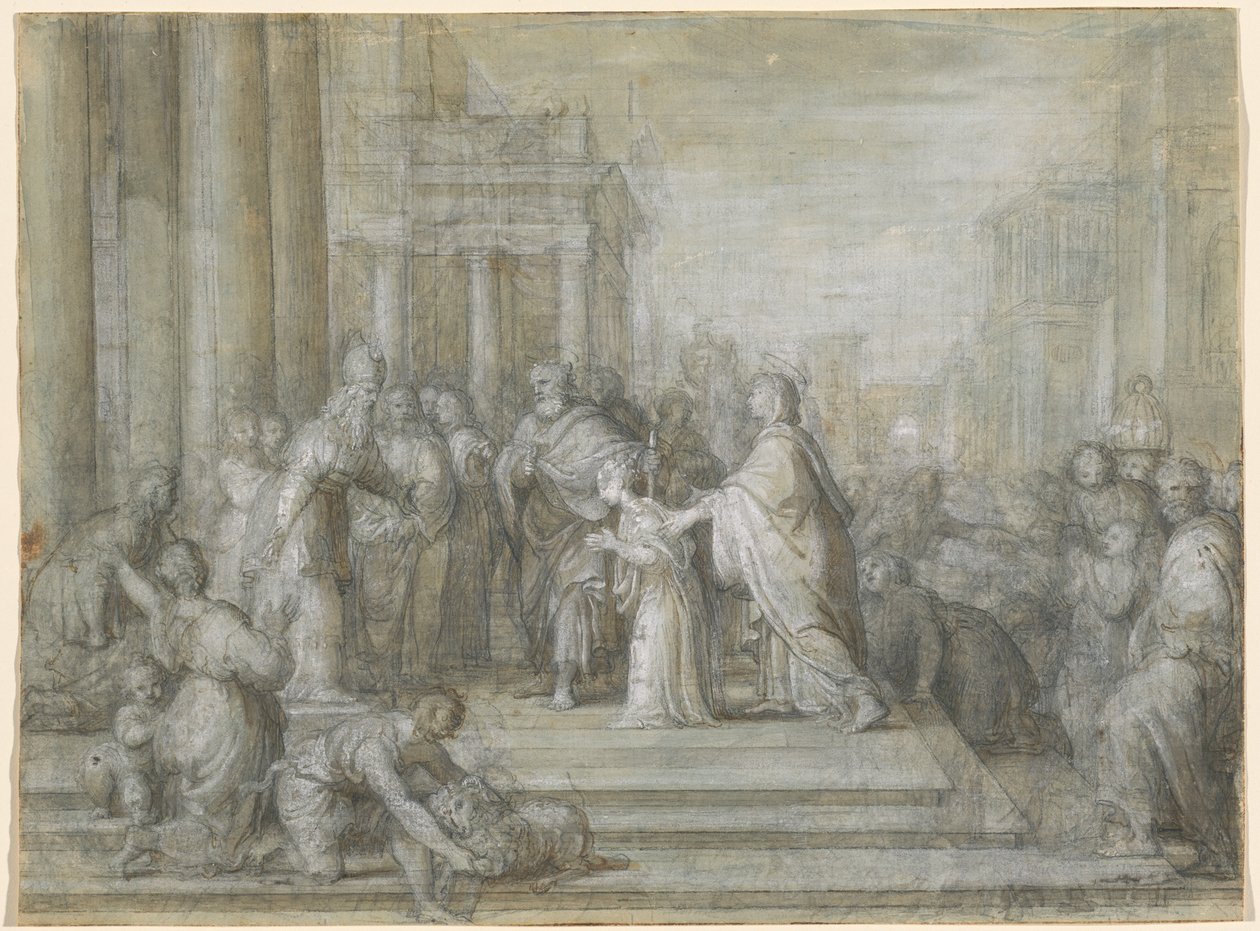 La Présentation de la Vierge au Temple - Antonio Cavallucci