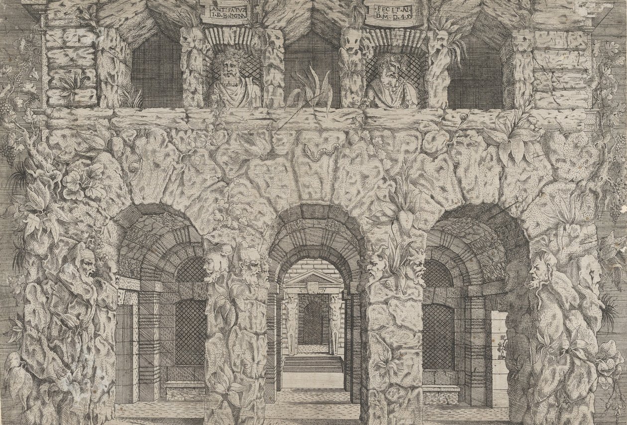 Une grotte, vers 1545 - Antonio Fantuzzi