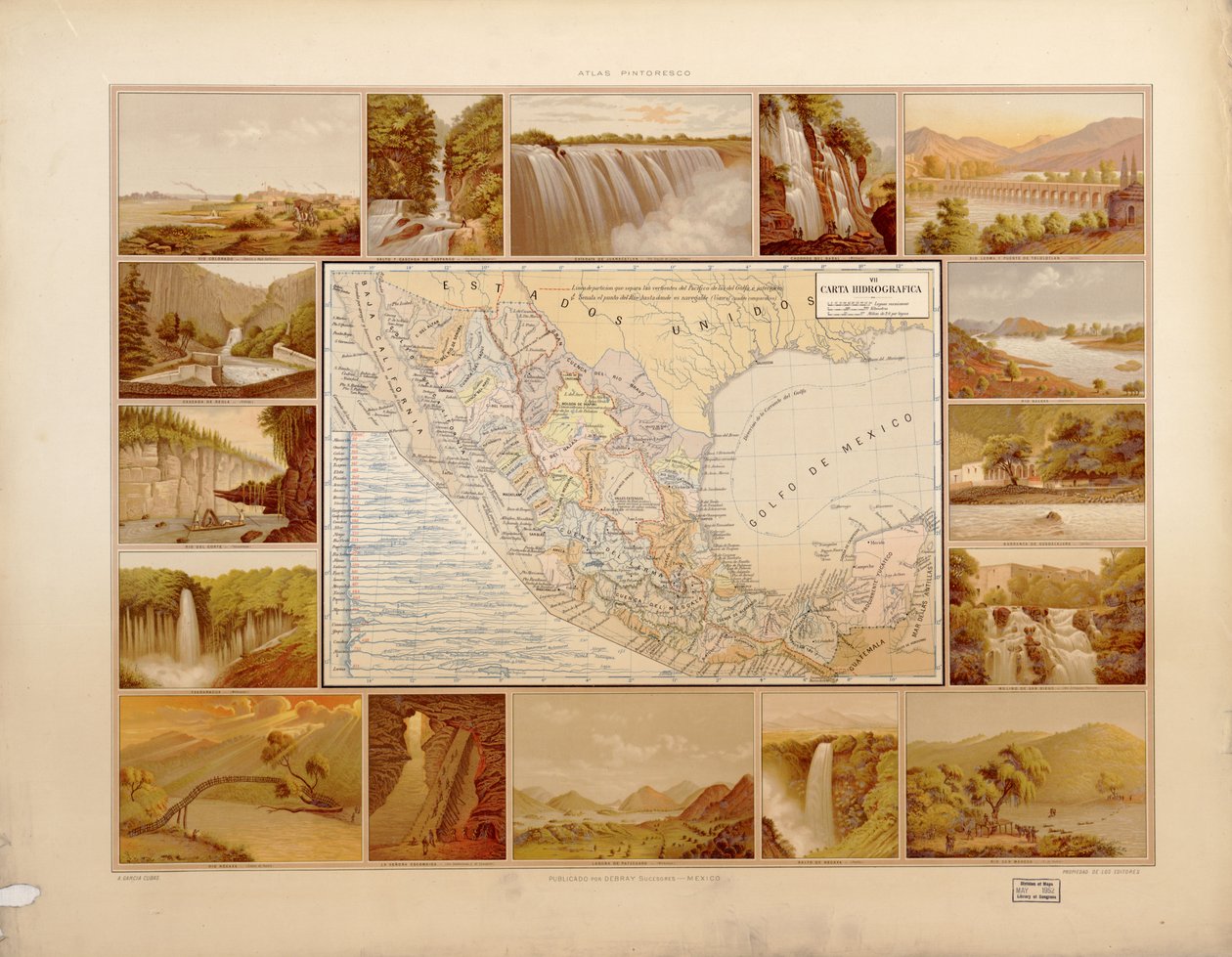 Atlas historique et pictural des États-Unis du Mexique. LOC 2008621671-10 - Antonio García Cubas