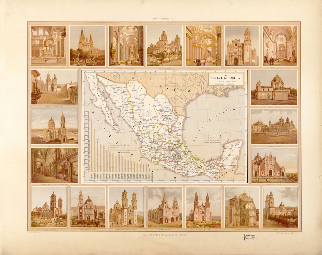 Atlas historique et pictural des États-Unis du Mexique. LOC 2008621671-6 - Antonio García Cubas