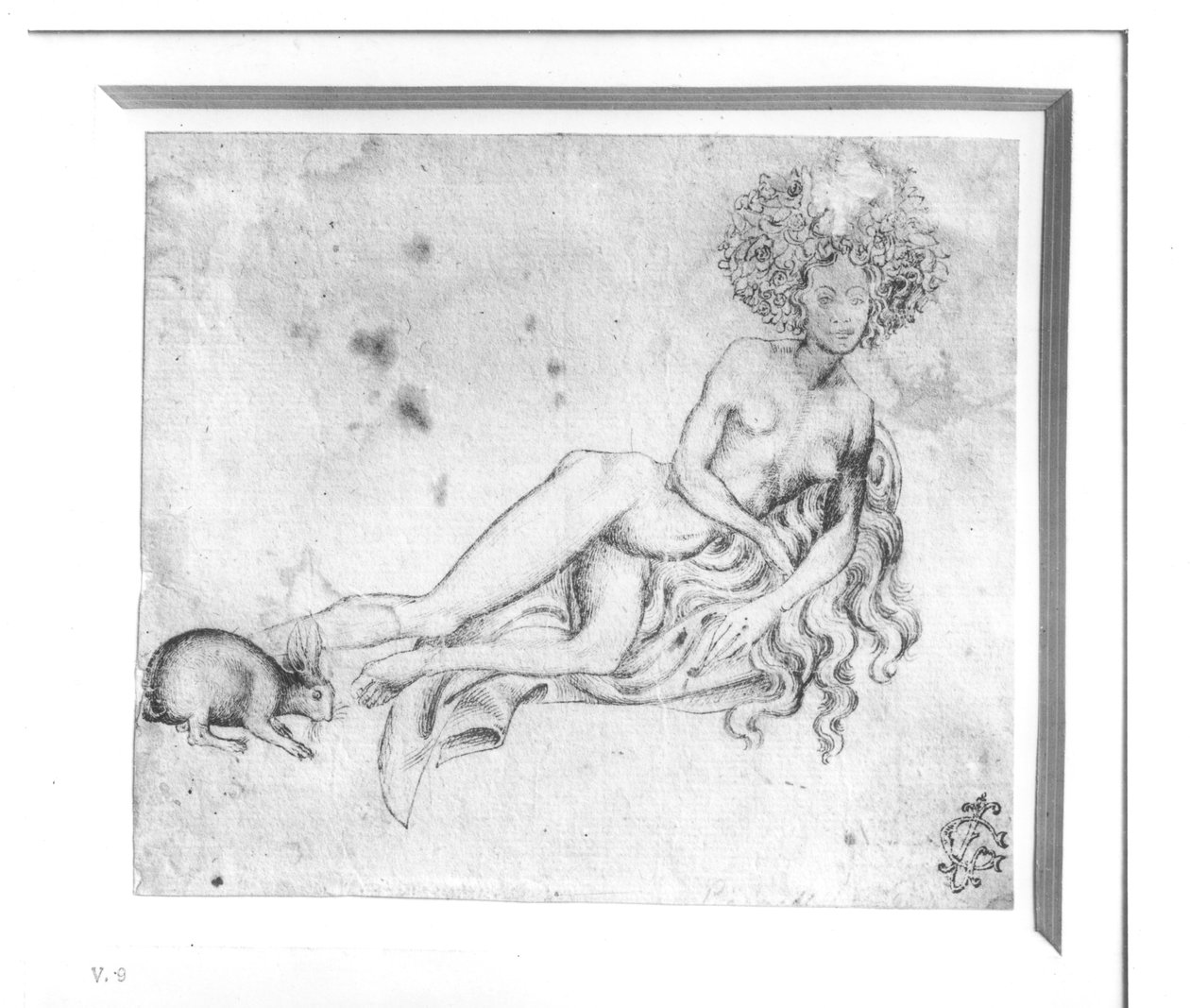 Allégorie de la luxure (plume et encre sur papier) (photo n/b) - Antonio Pisanello